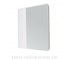 Зеркало-шкаф Берген 650  Бланж/Белый Софт