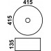 Керамическая раковина для ванной MLN-J2065